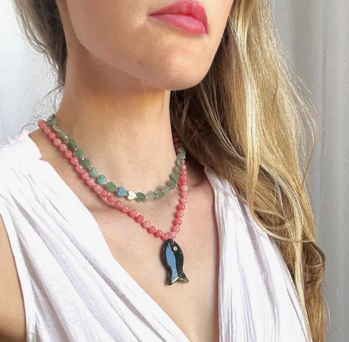 Hooked on You Beaded Necklace