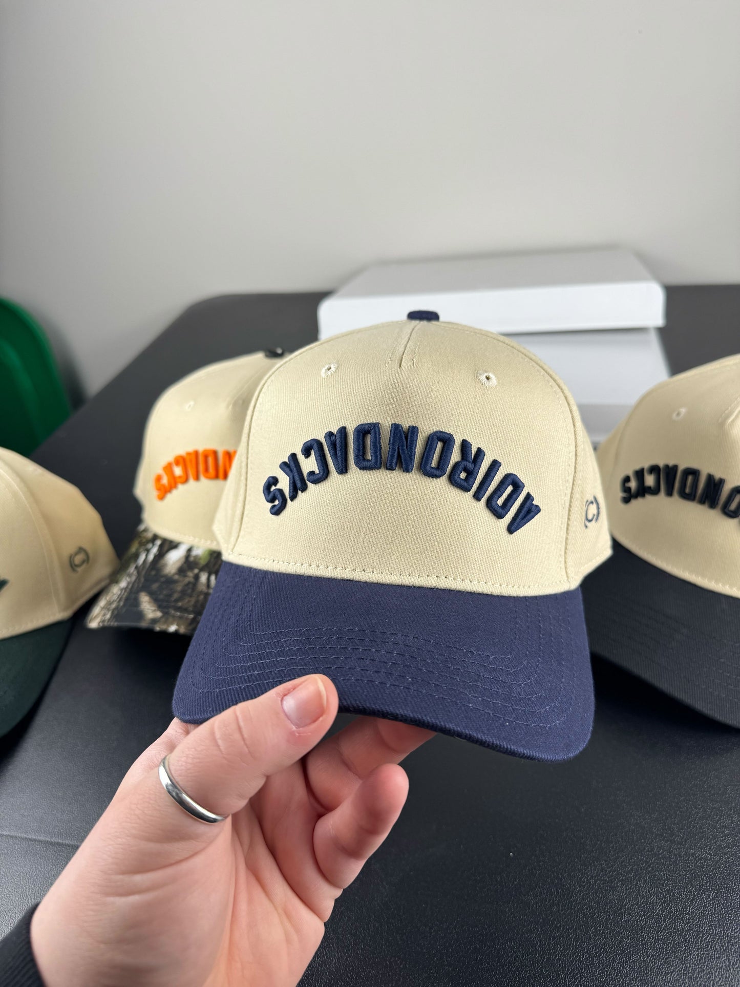 “Adirondacks” Upside Down Two Tone Hat | Navy