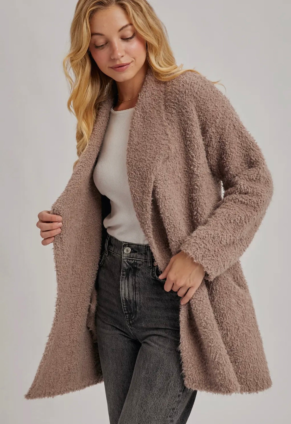 Latte Drape Cardigan