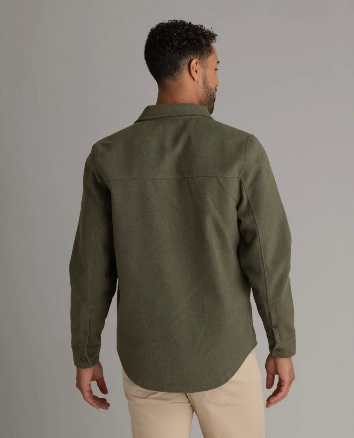 Terry Faux Wool Shacket