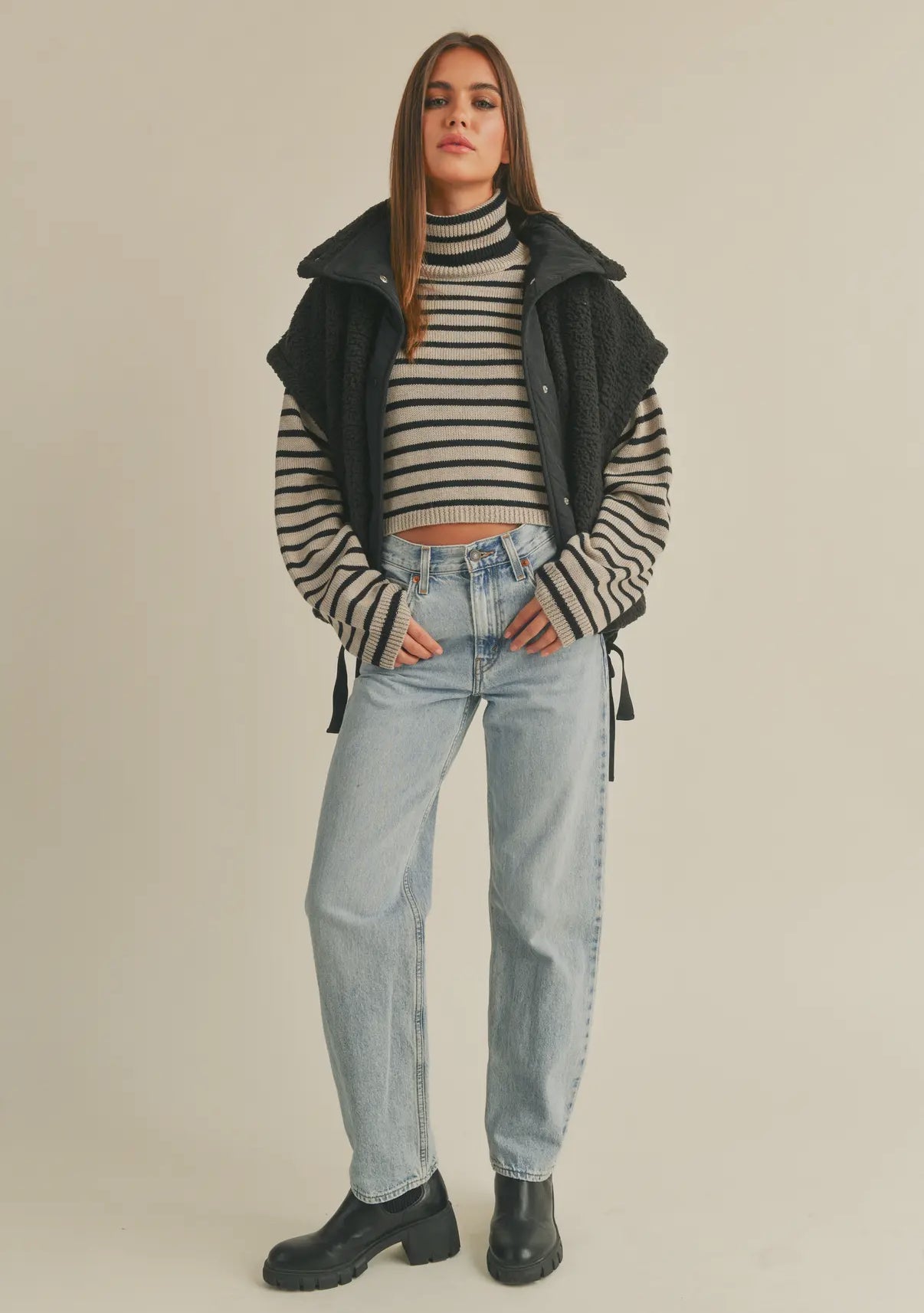 Teddy Utility Vest Jacket