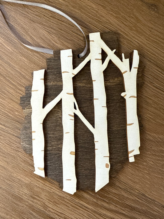 Adirondack Park Birch Tree Ornament