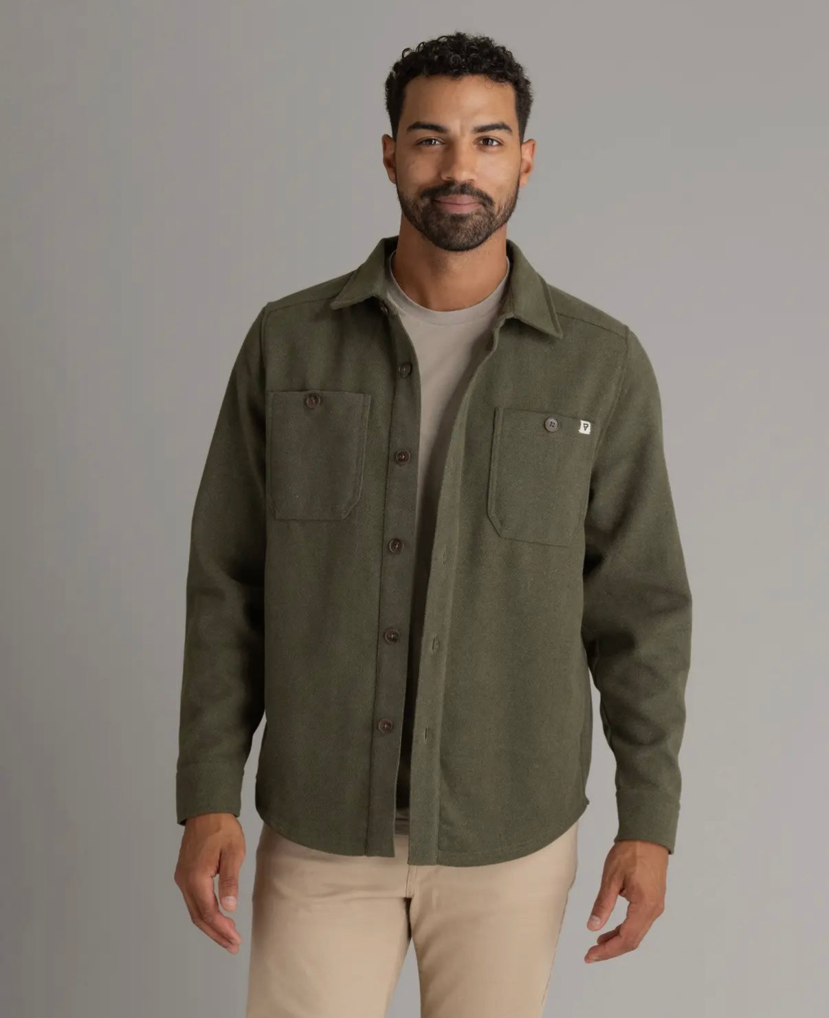 Terry Faux Wool Shacket