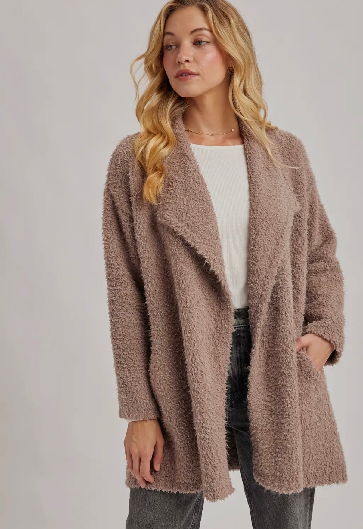 Latte Drape Cardigan