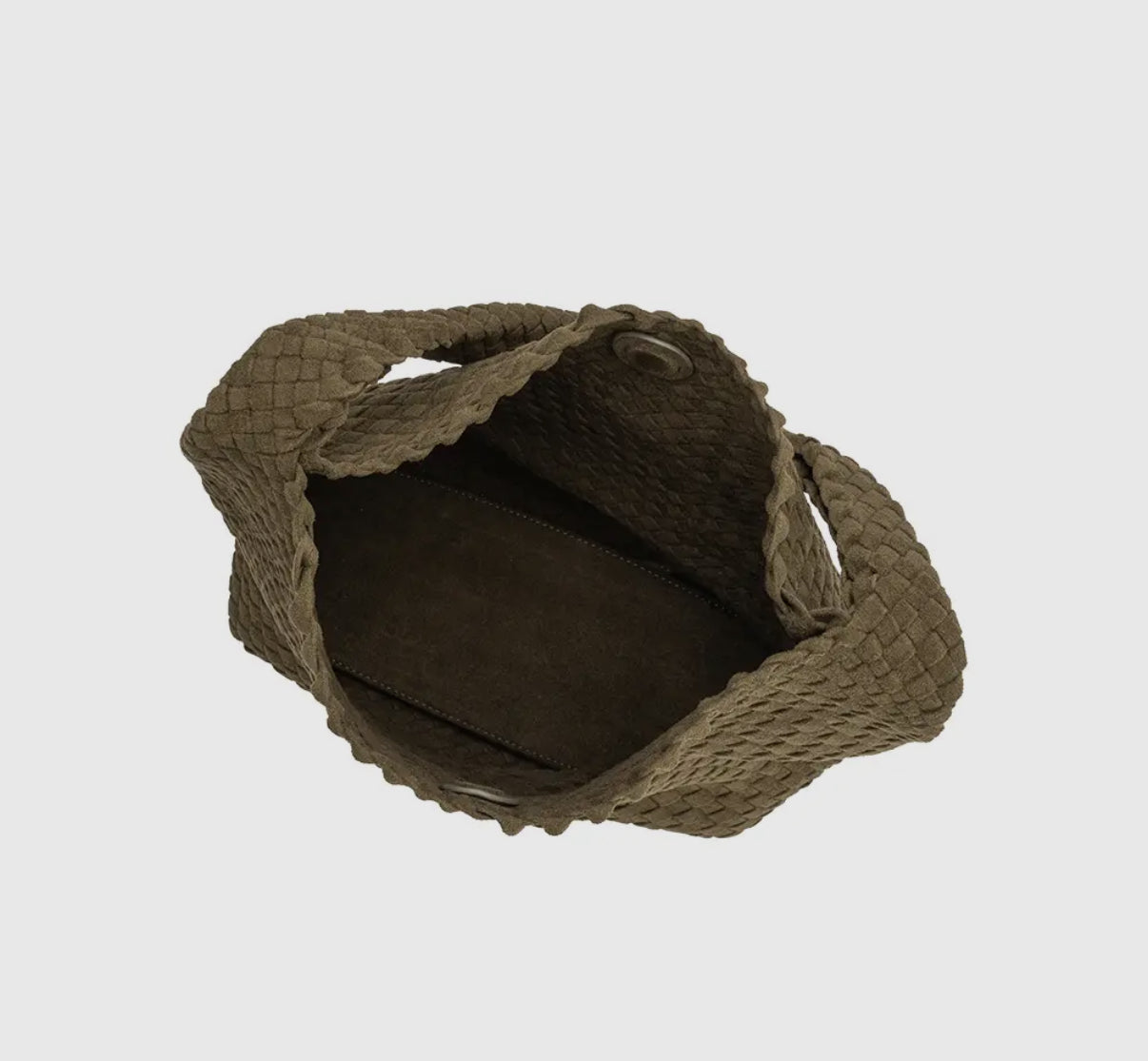 Jojo Olive Suede Shoulder Bag