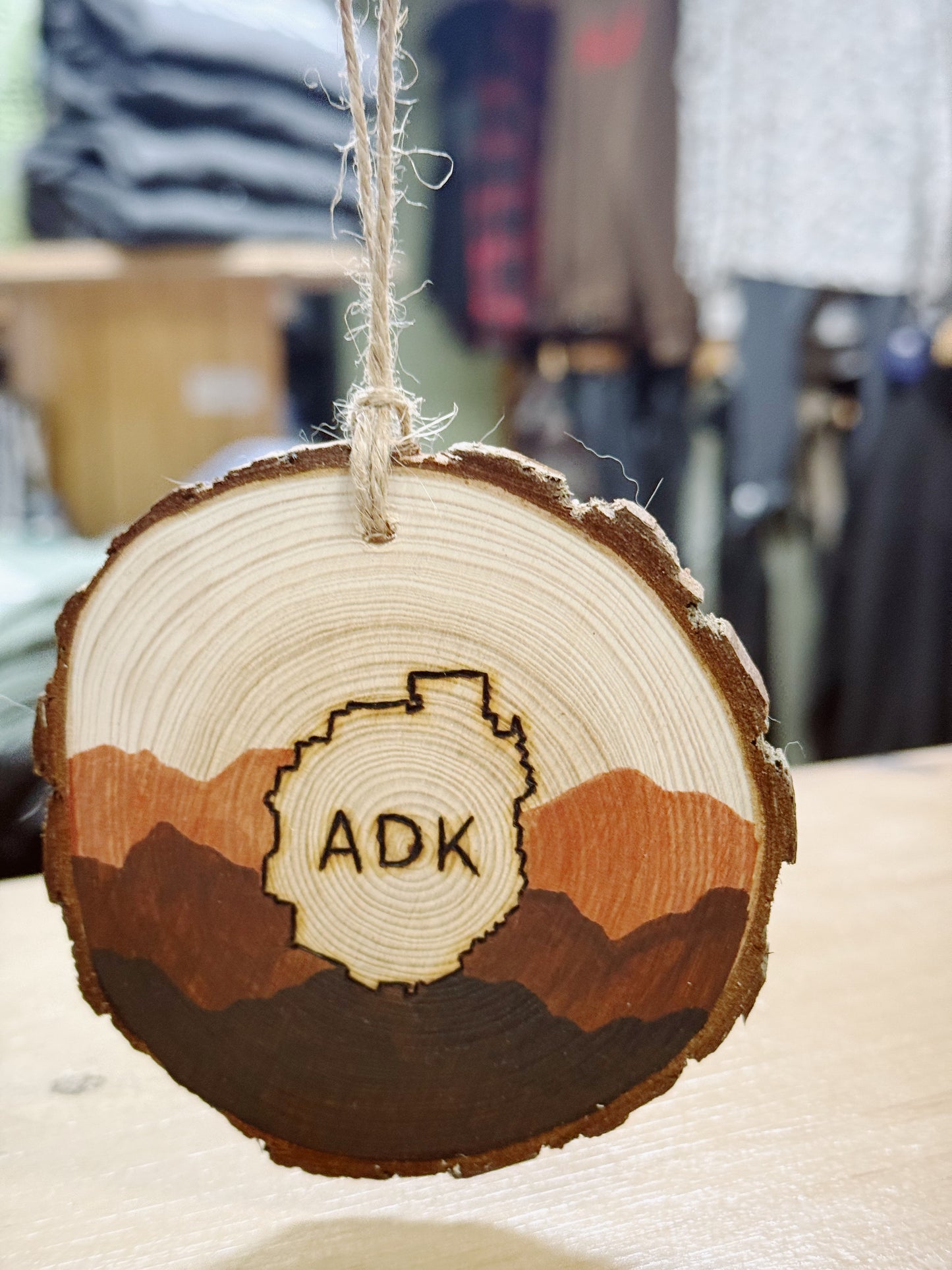 Handmade “ADK” Ornament