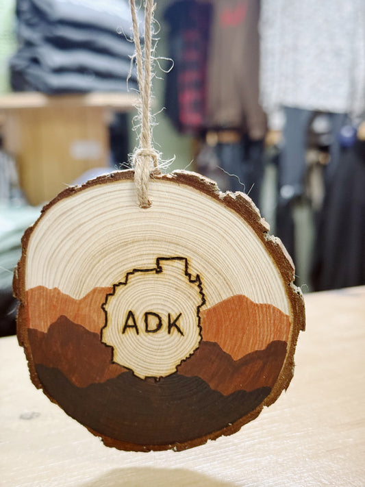 Handmade “ADK” Ornament