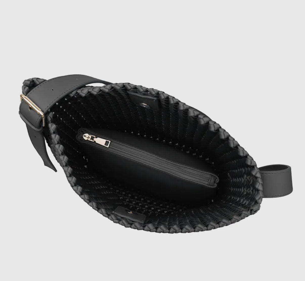 Cece Black Nylon Shoulder Bag