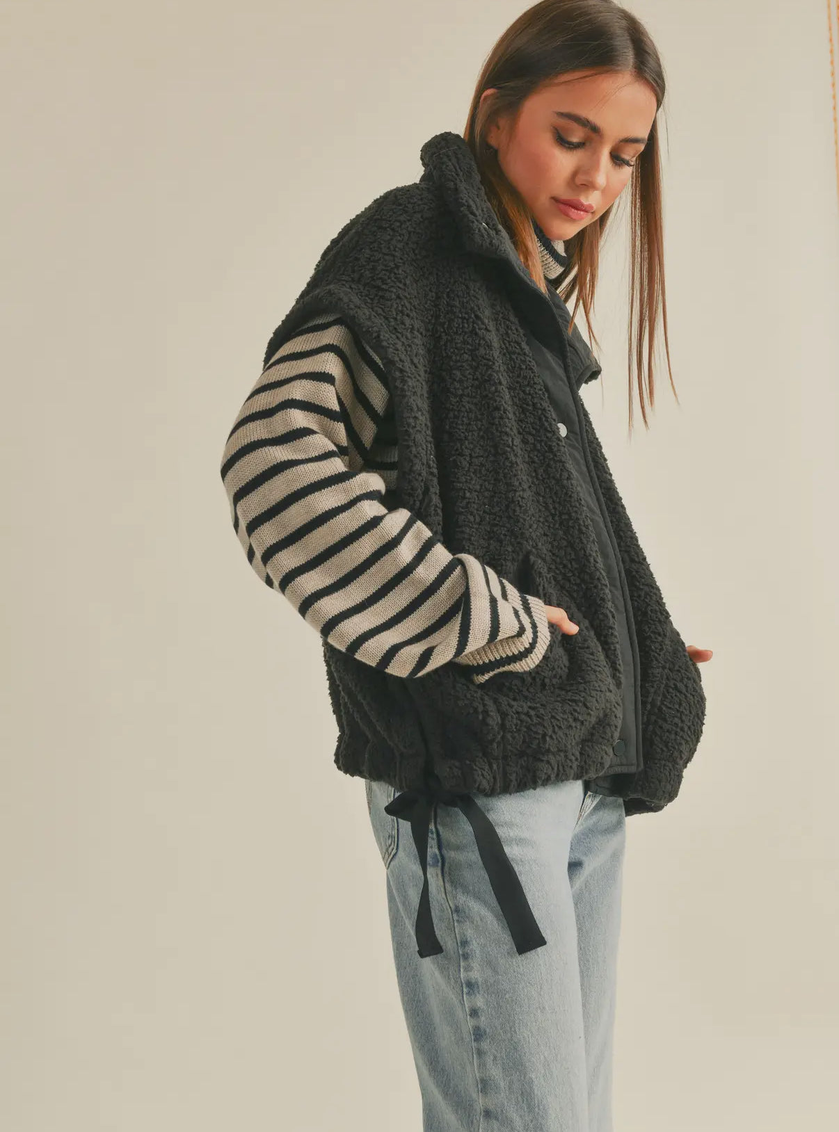 Teddy Utility Vest Jacket