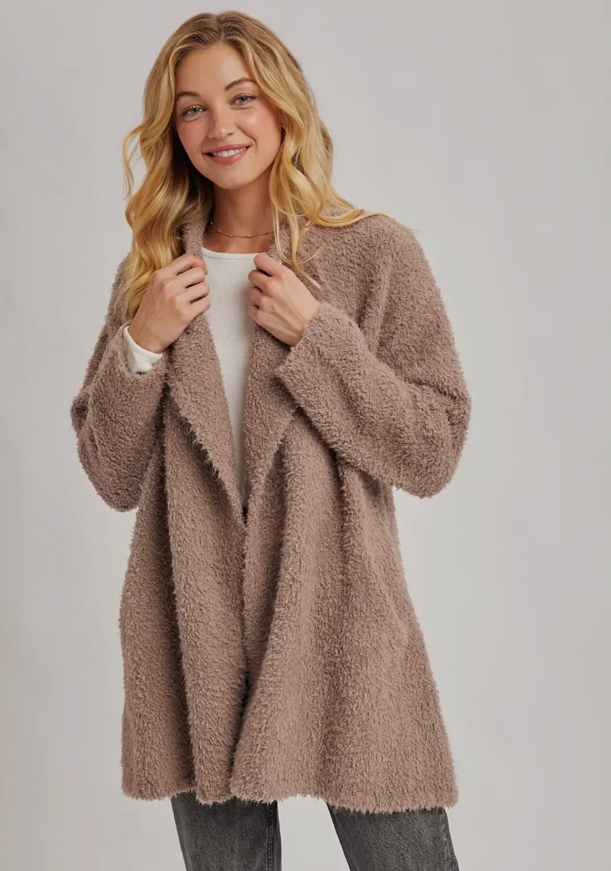 Latte Drape Cardigan