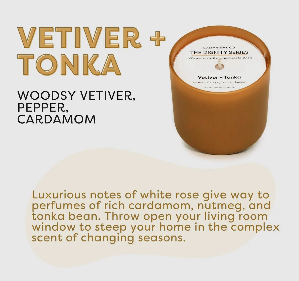 Vetiver + Tonka Mini Candle