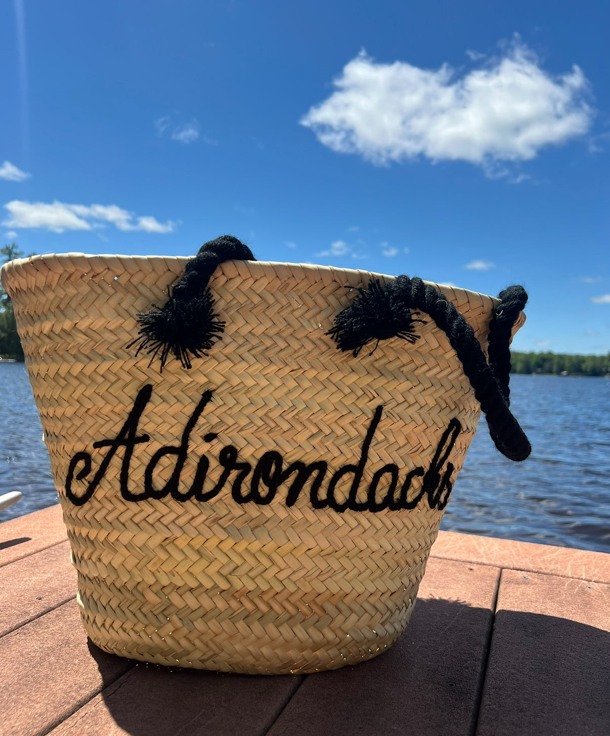 “Adirondacks” Handmade Straw Bag