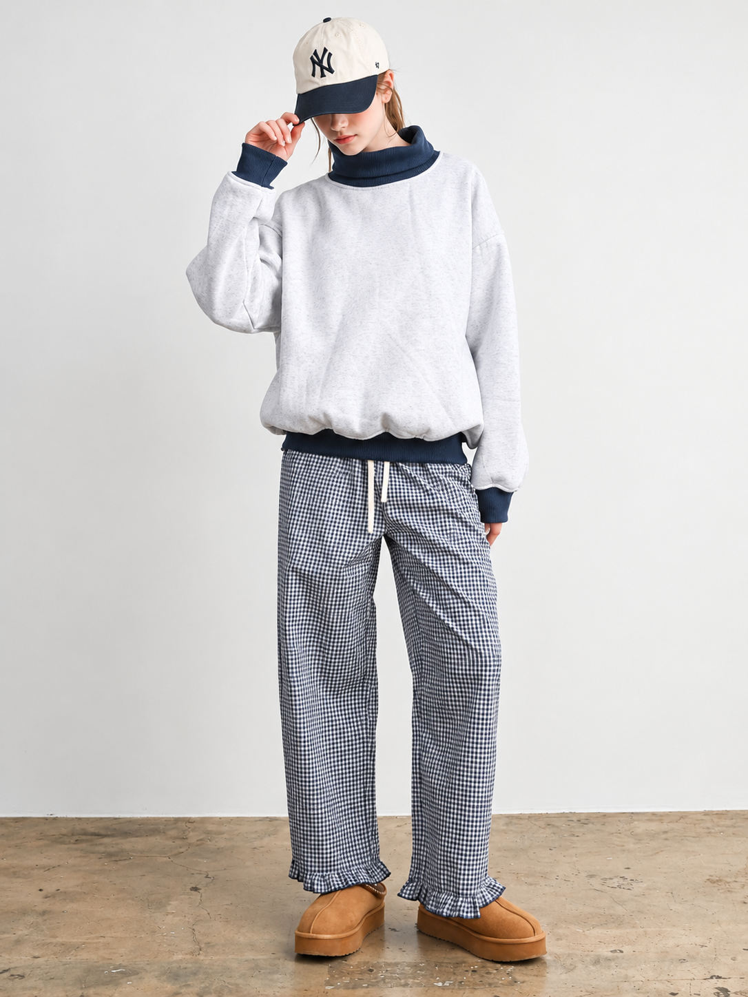 The Everyday Mock Neck Sweatshirt | Grey