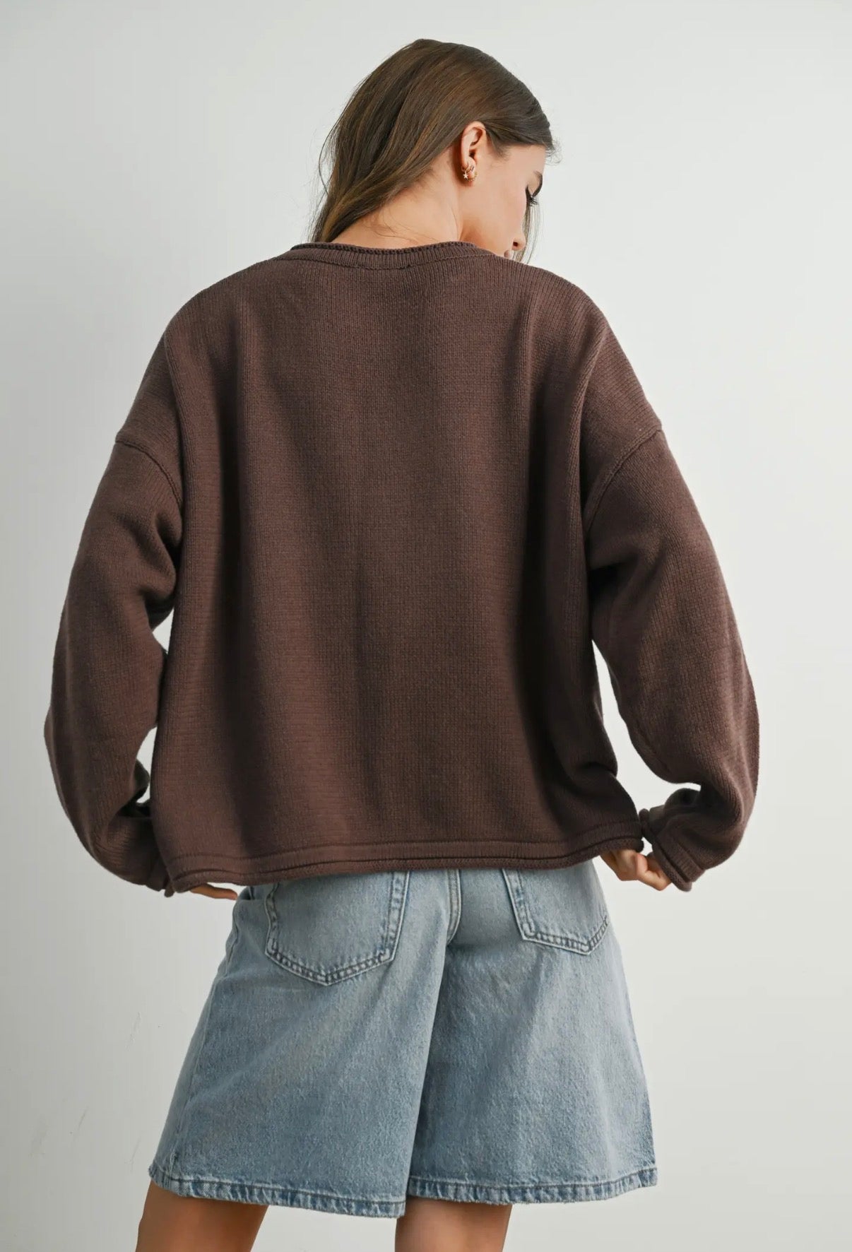Americana Knit Sweater | Mocha