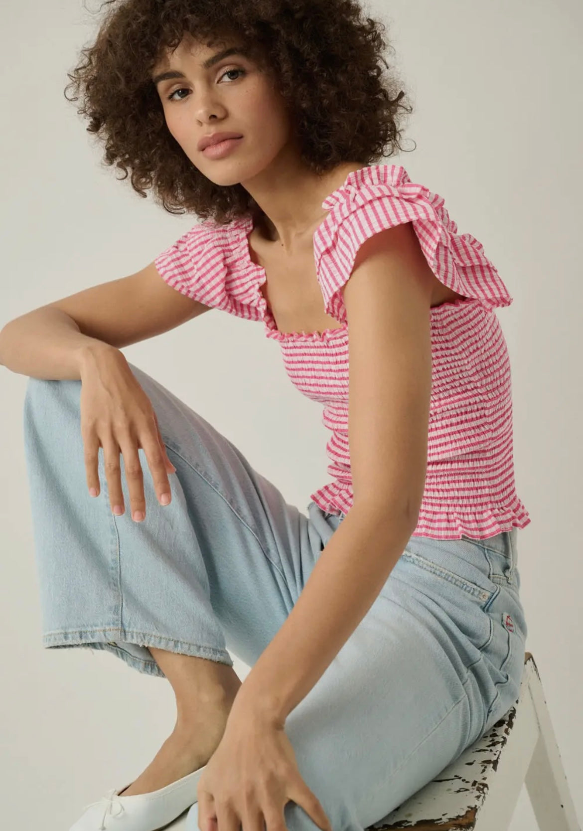 Poppi Square Neck Blouse