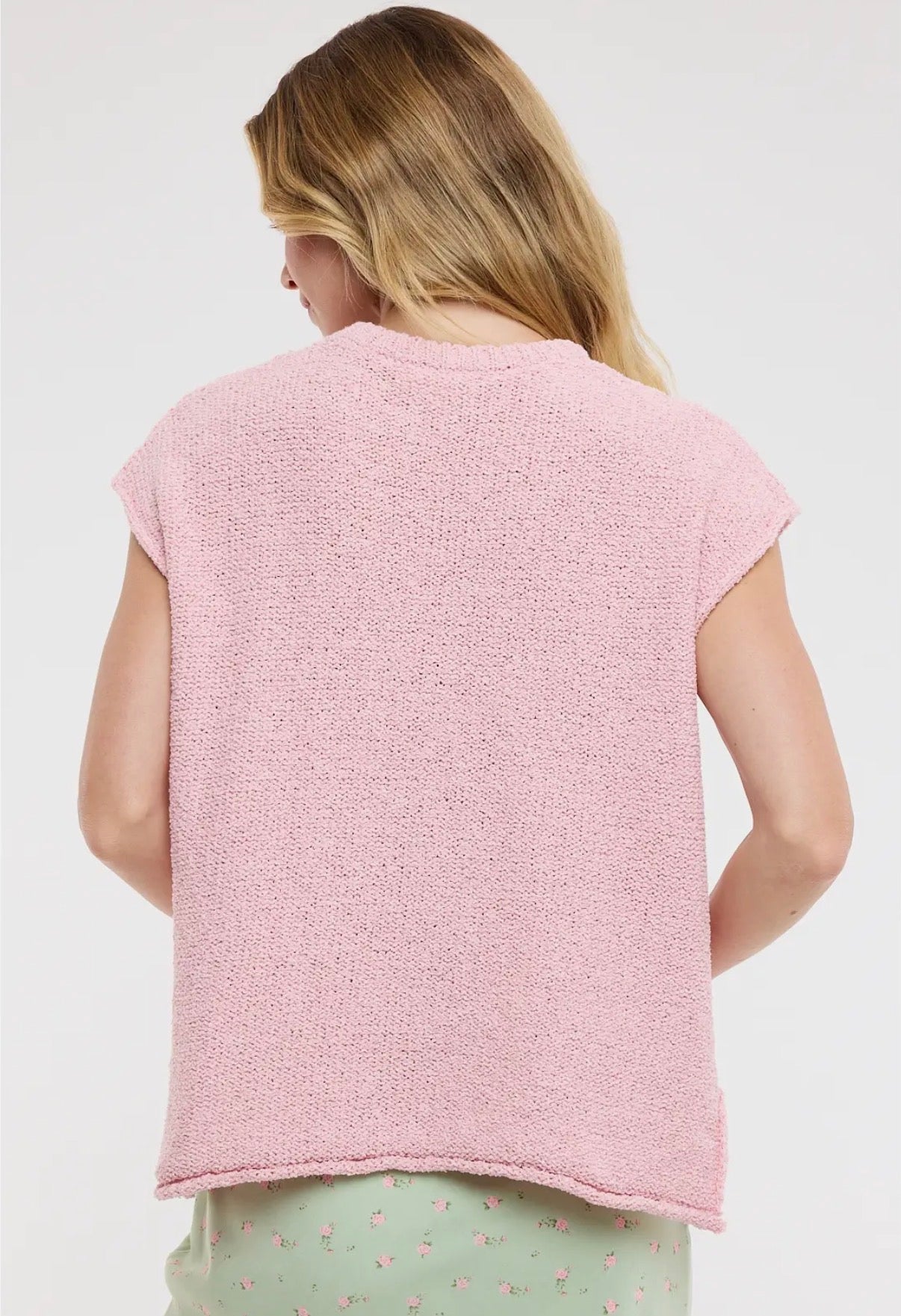 Rosy Days Knit Top
