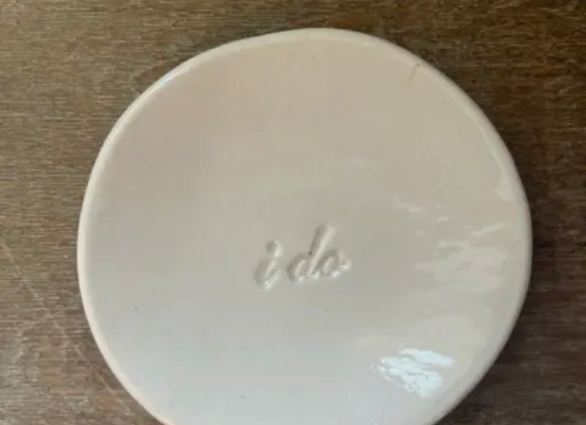 “ I do” Handmade Pottery Dish