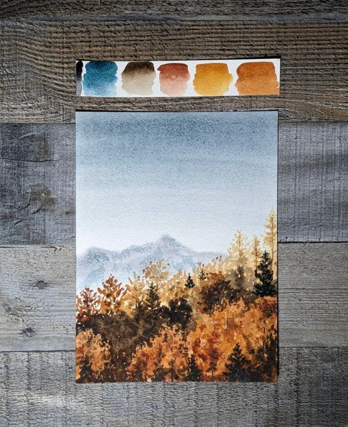 Autumn in the Mountains | Adirondack Watercolor Print