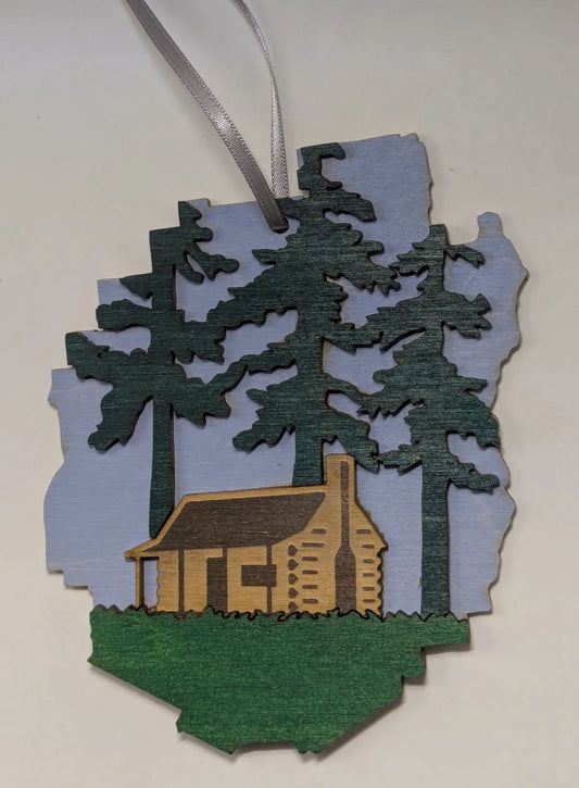 Adirondack Park Cabin Ornament