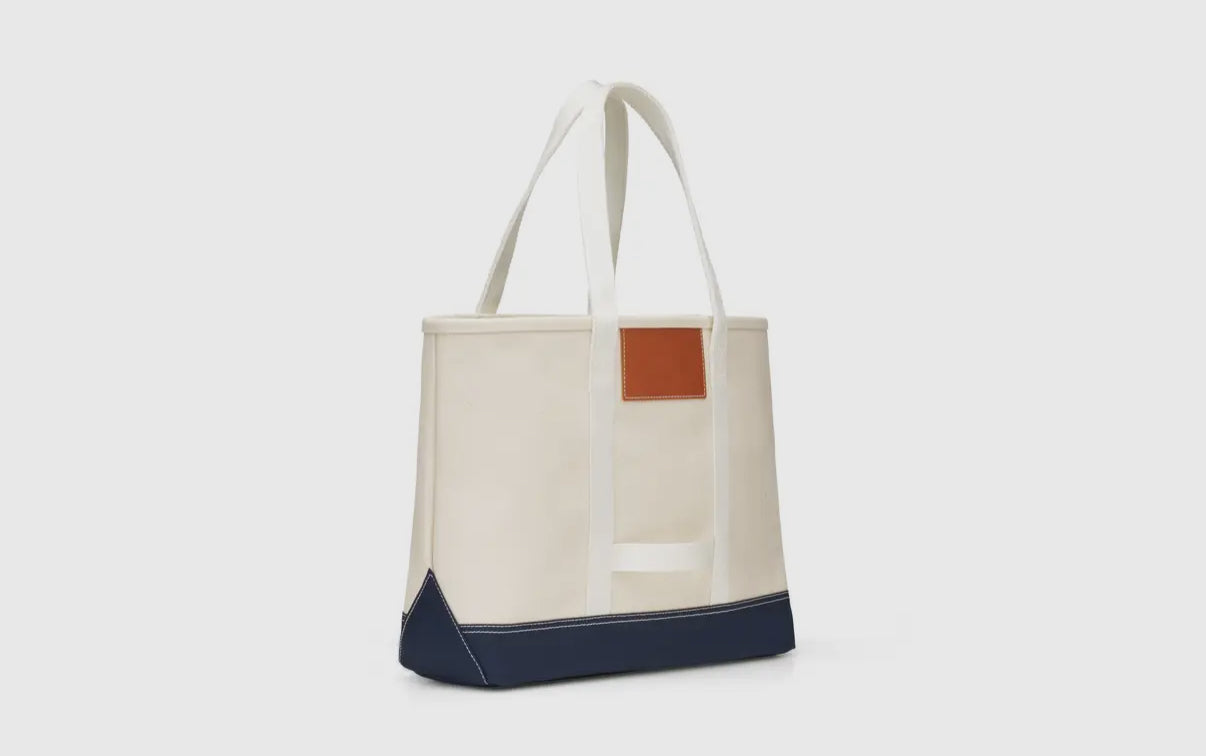 “ADK” Navy Canvas Tote