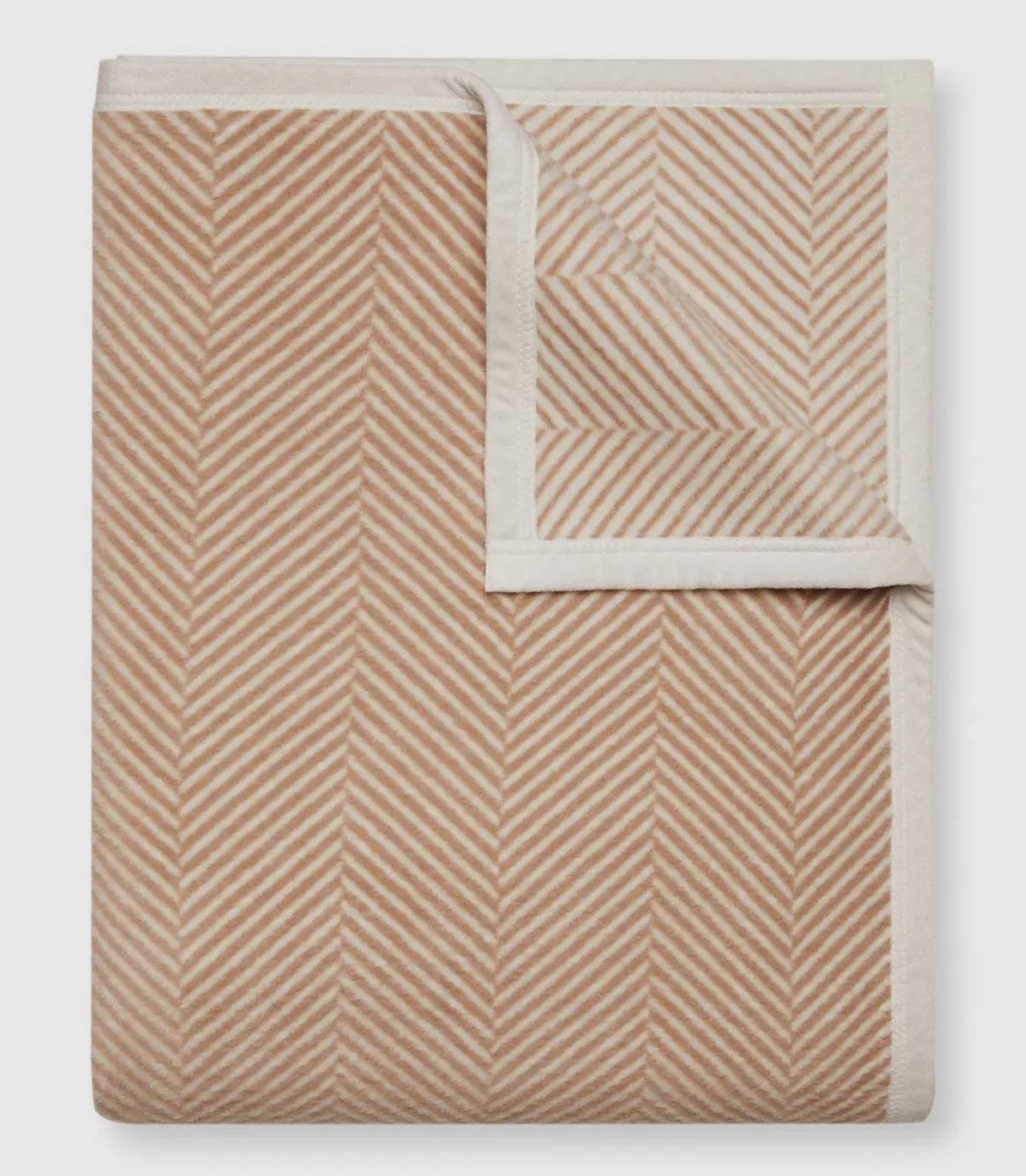 Harborview Herringbone Tan Blanket