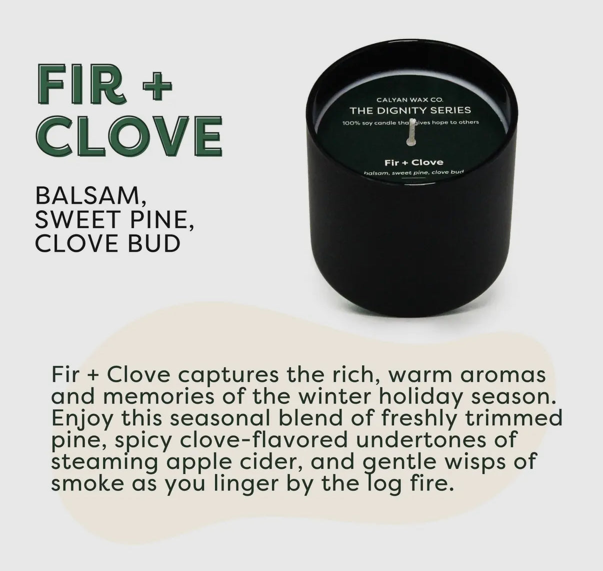 Fir + Clove Mini Soy Candle