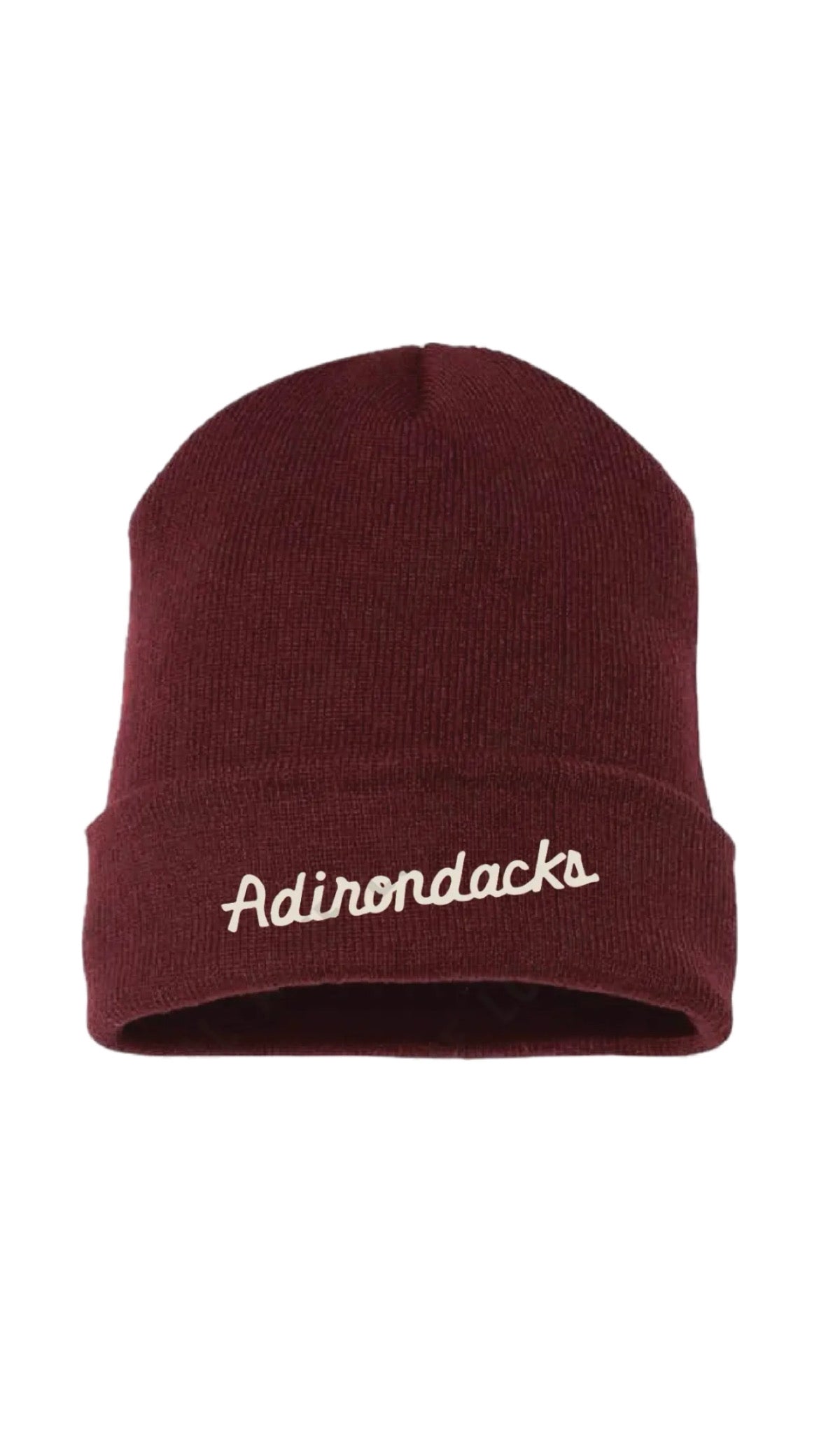“Adirondacks” Cranberry Beanie