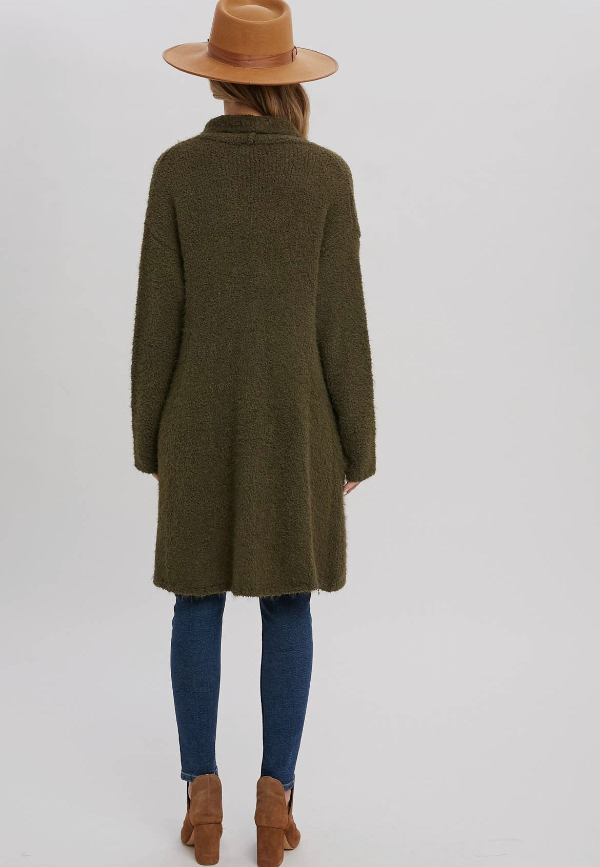 Fuzzy Drape Cardigan