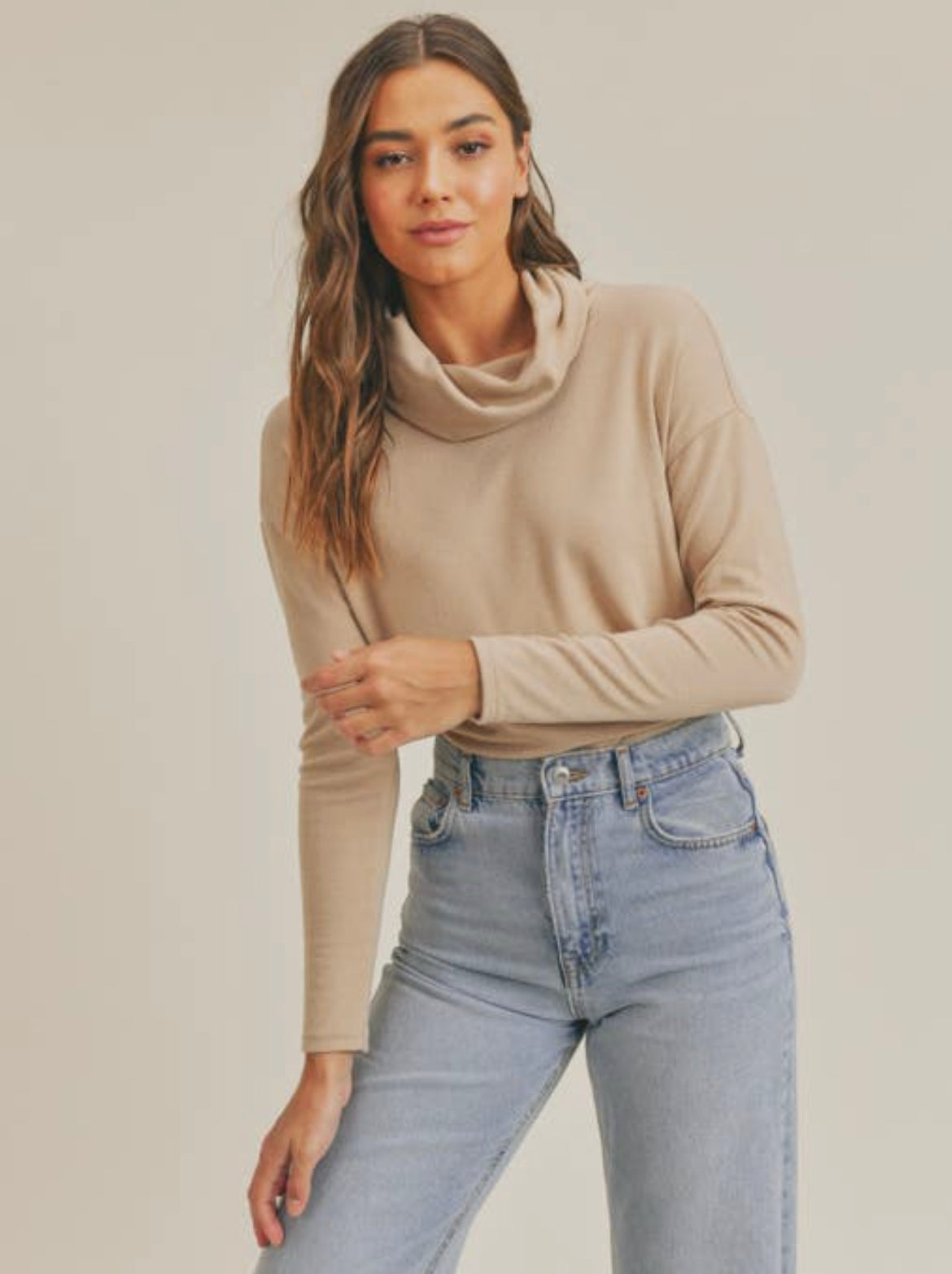 Soft Mock Turtle Neck