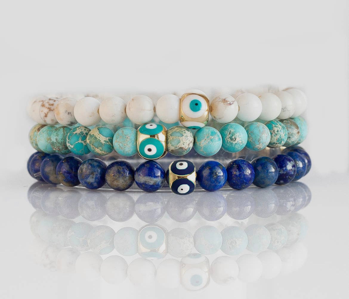 Evil Eye Symbolic Stone Bracelet