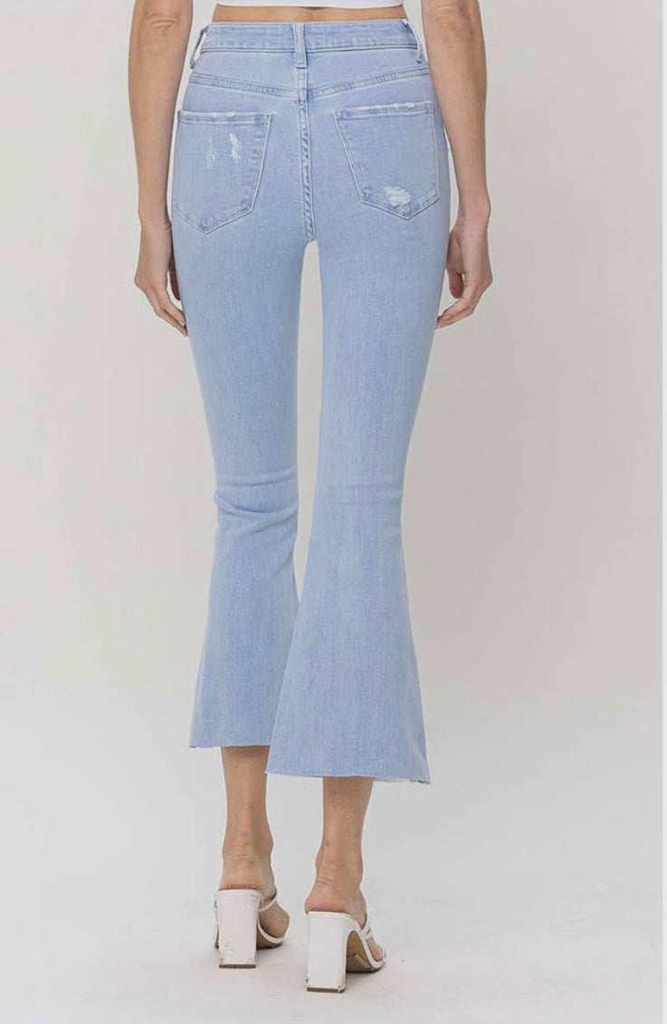 High Rise Color Block Jeans