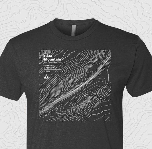 Bald Mountain Topographic Map Tee