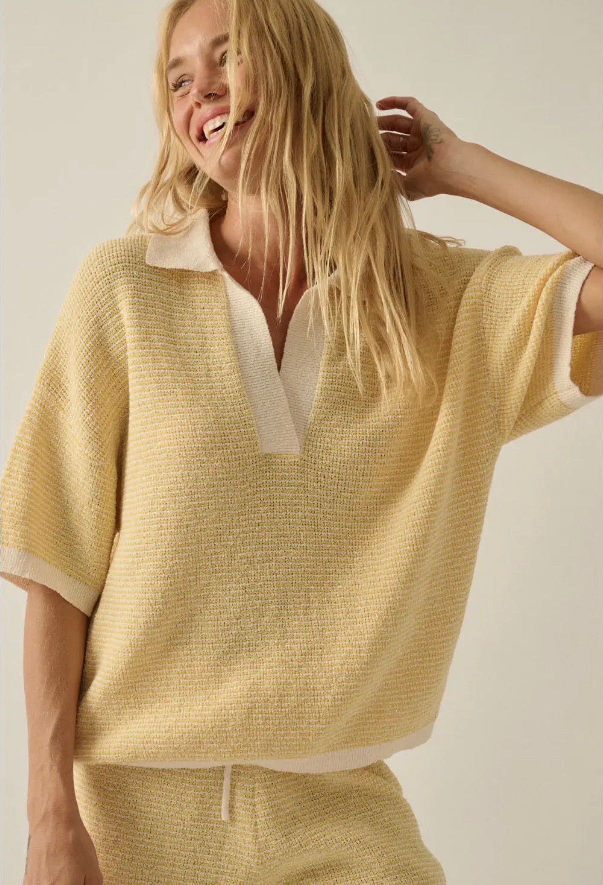 Sunshine Social Knit Top