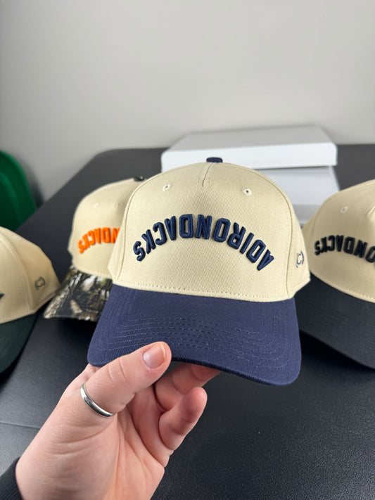 “Adirondacks” Upside Down Two Tone Hat | Navy