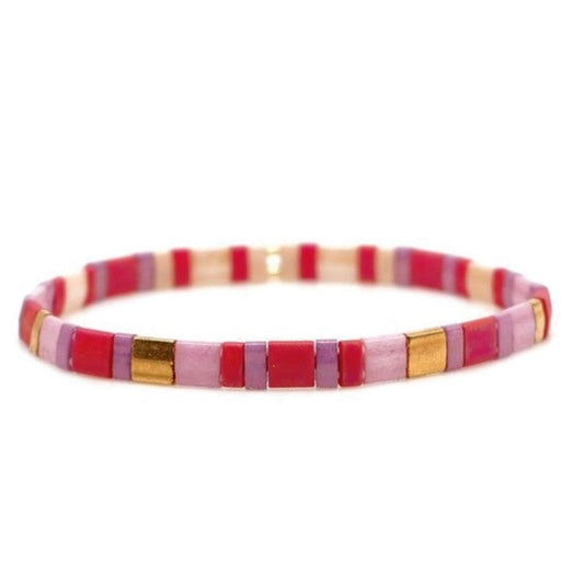 Raspberry Tila Bracelet *