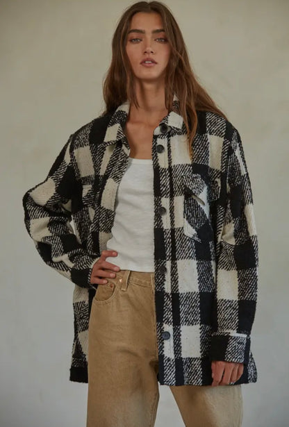 Shadow Woven Wool Shacket