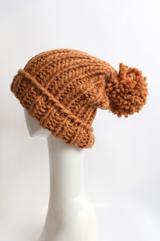 Chunky Cable Knit Beanie *