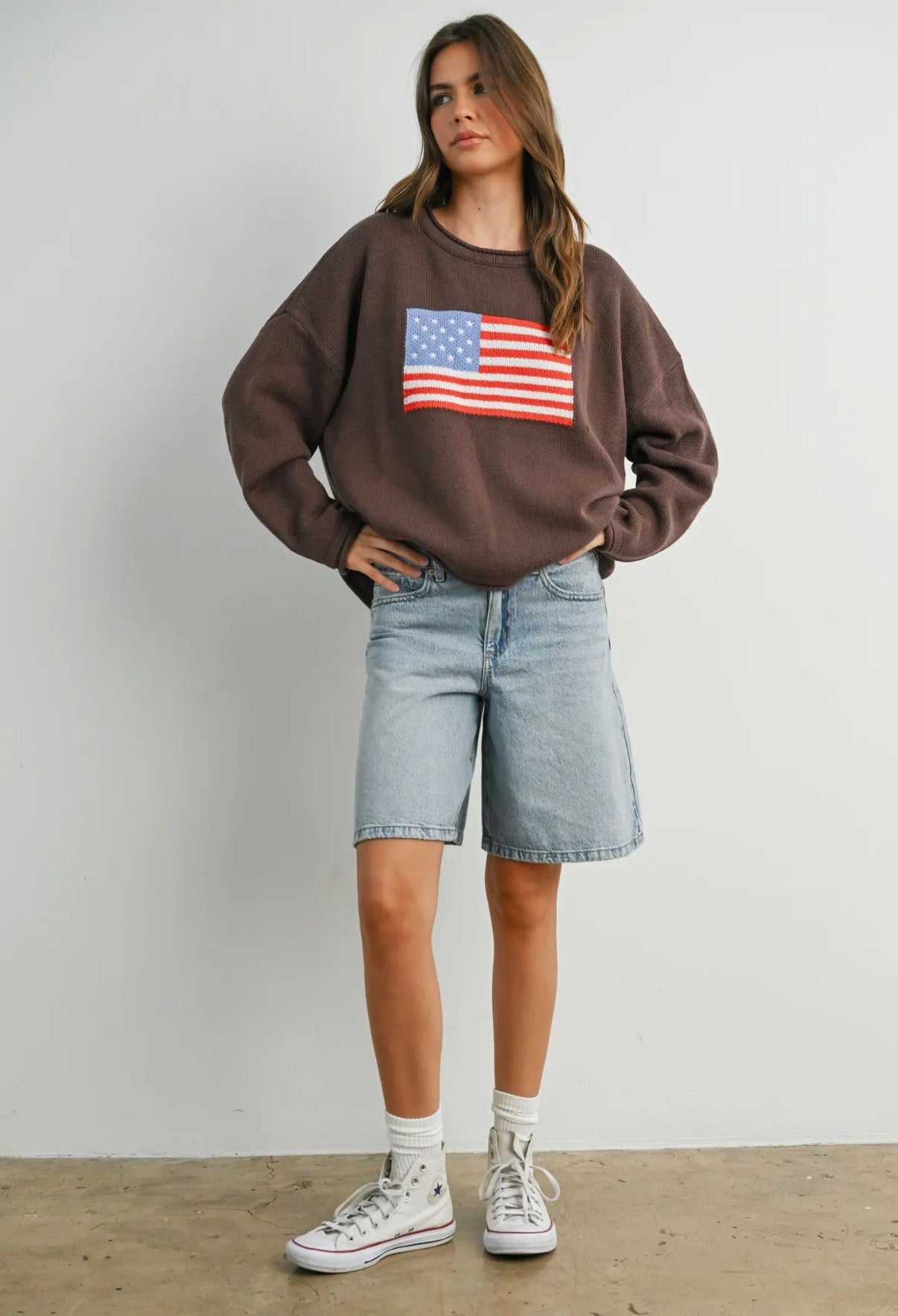 Americana Knit Sweater | Mocha