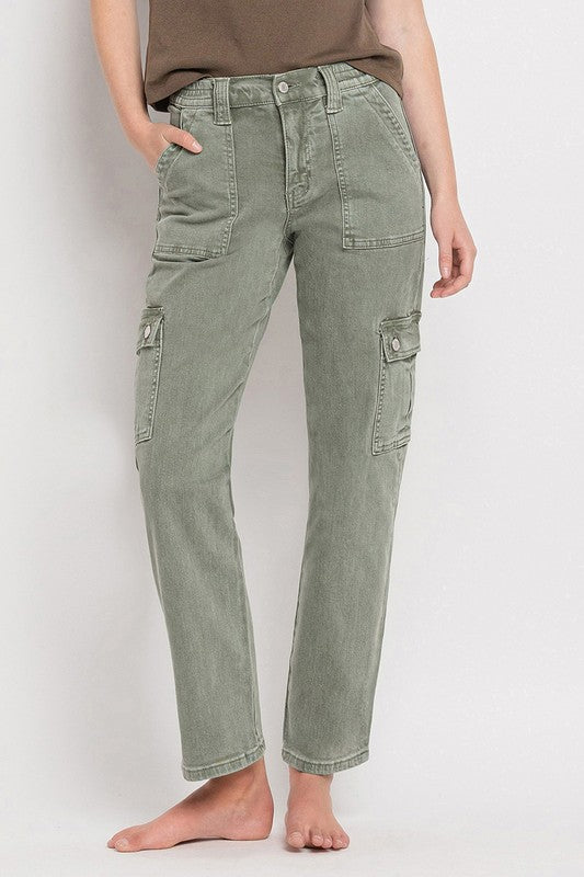 Mossy High Rise Cargo Jeans *