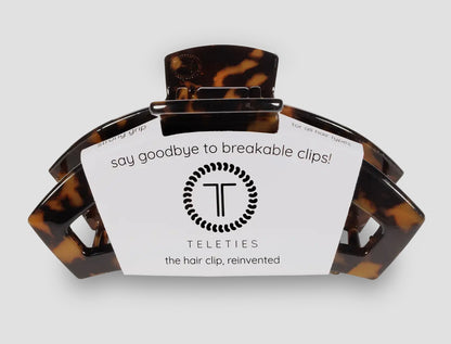 Tortoise Open Hair Clip | Large