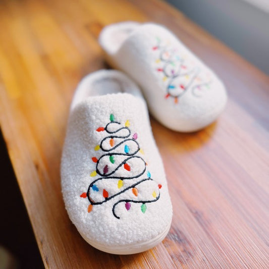 Holiday Lights Slippers