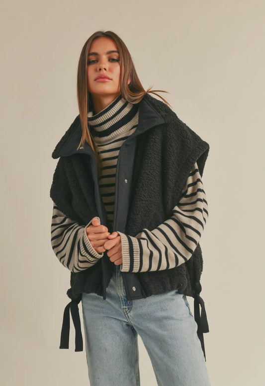 Teddy Utility Vest Jacket