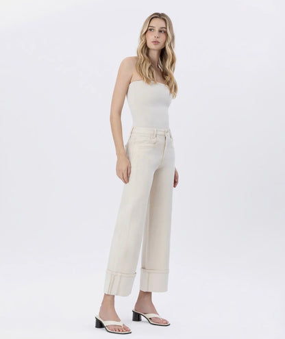 The Ivory Cuff Jeans