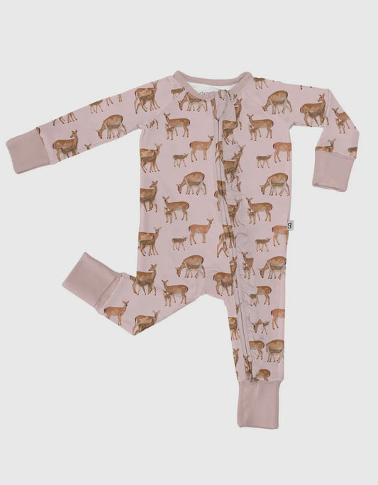 Does & Fawns Convertible Zip Pajamas
