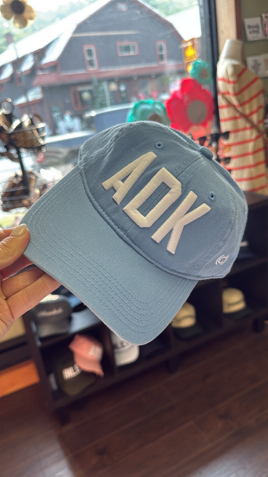 “ADK” Powder Blue Ball Cap