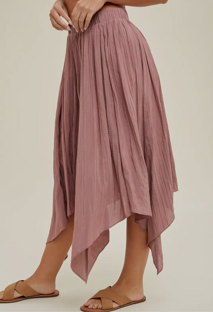 Mauve Handkerchief Skirt