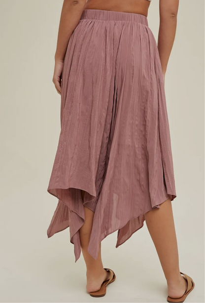 Mauve Handkerchief Skirt