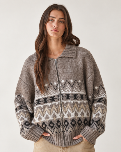 Mountain Lodge Zip Cardigan