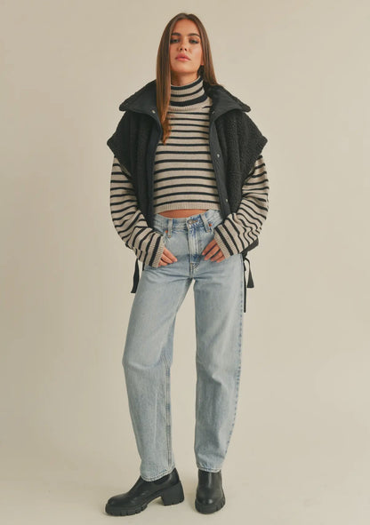 Teddy Utility Vest Jacket