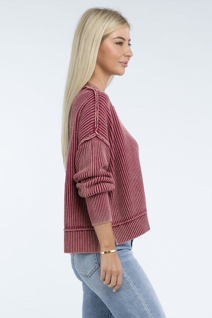 Sammy Washed Crop Sweater *